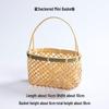 Youde Square Bamboo Woven Carrying Basket Set