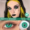 FUNSACHY 1 Pair Colored Contact Lenses for Cosplay Red Vampire Cosplay Halloween Party Makeup Softlens Anime Coser Accessories