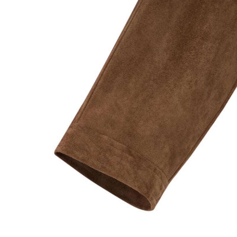 IMAN Women's Maillard Faux Suede Short Jacket