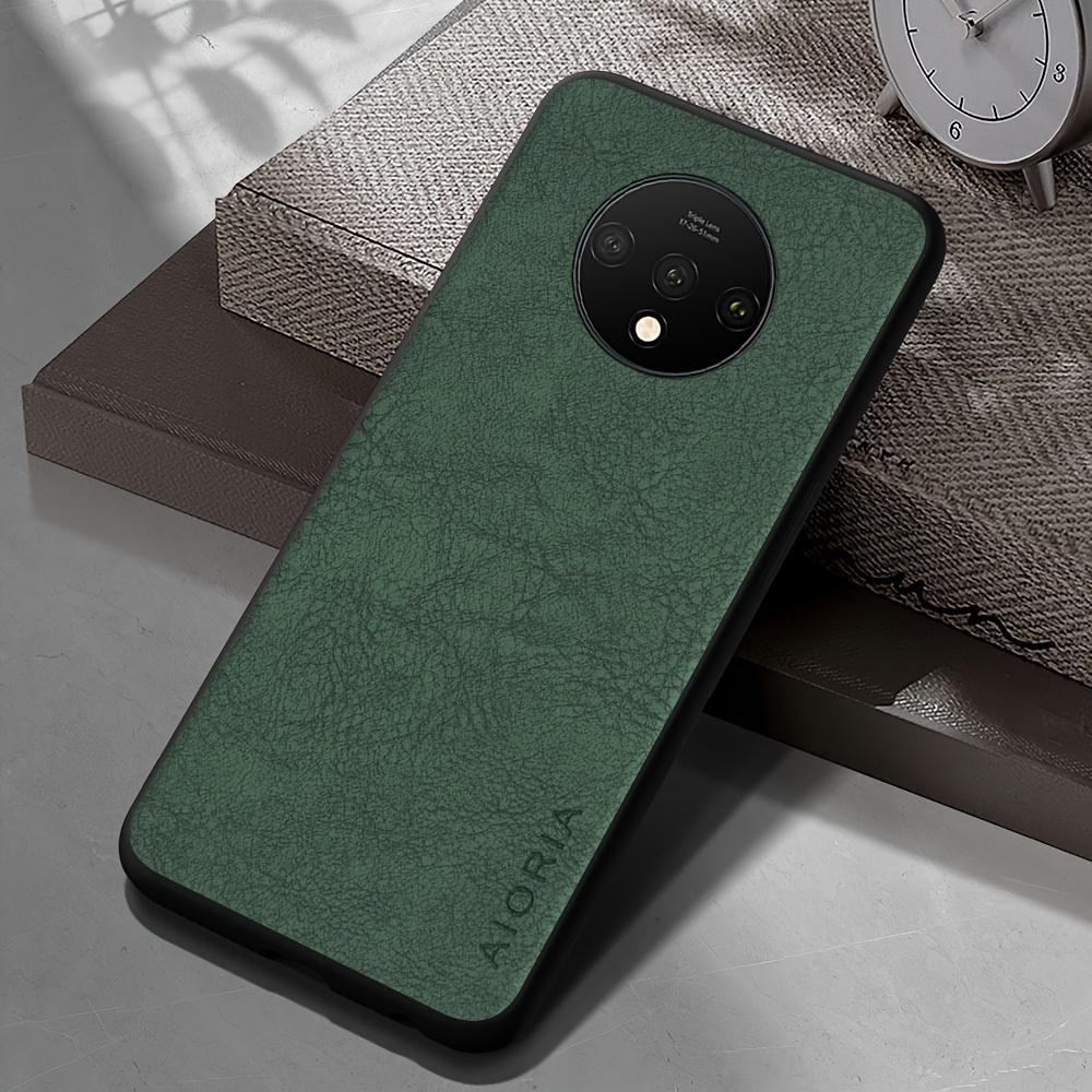 Phone Case: Luxury Retro Synthetic Leather Phone Case for Oneplus 9RT 9R 9 8 7 Pro US 6T 8T 7T Pro Matte Soft Bumper Hard Back Cover