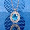 CAOSHI Gorgeous Temperament Necklace Female Party Accessories with Delicate Design Bright Crystal Stone Jewelry for Anniversary