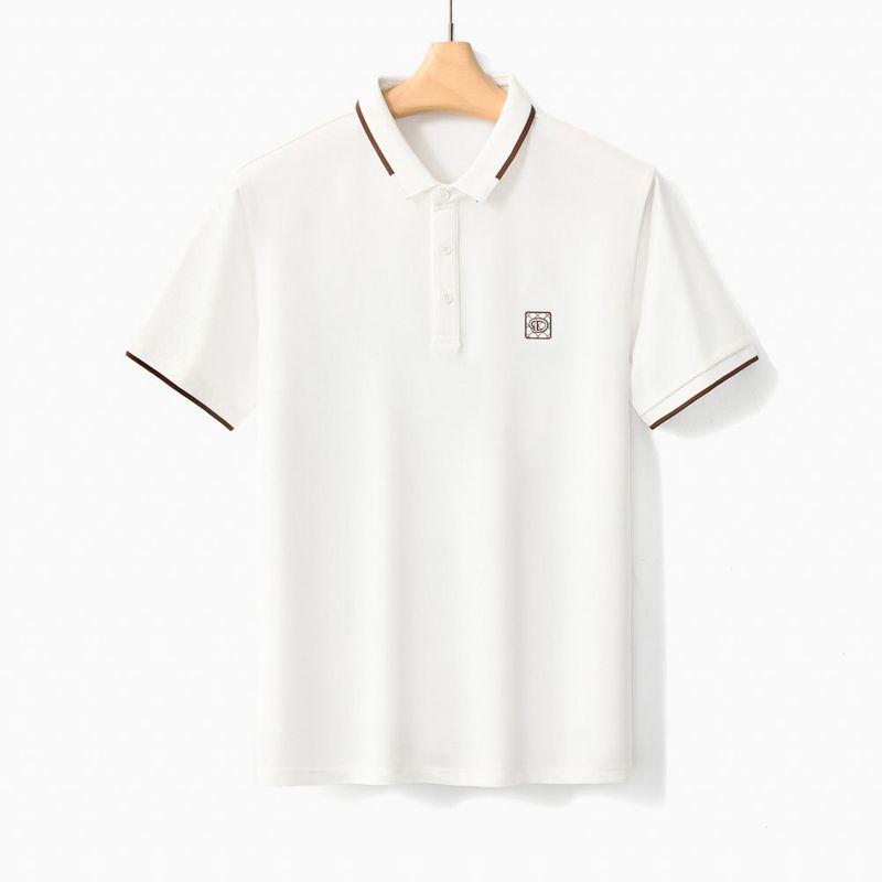 Embroidery Polo Shirt Short sleeve Men's 2024 New Summer Slim fit Lapel T-shirt Foreign Trade Export Men's Collar T-shirt