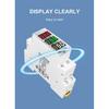 Din Rail 3in1 Single Phase Ampere Voltage Frequency Meter Ac 0-99Hz 100A Voltmeter Indicator LED Digital Display 110V 230V TOMZN