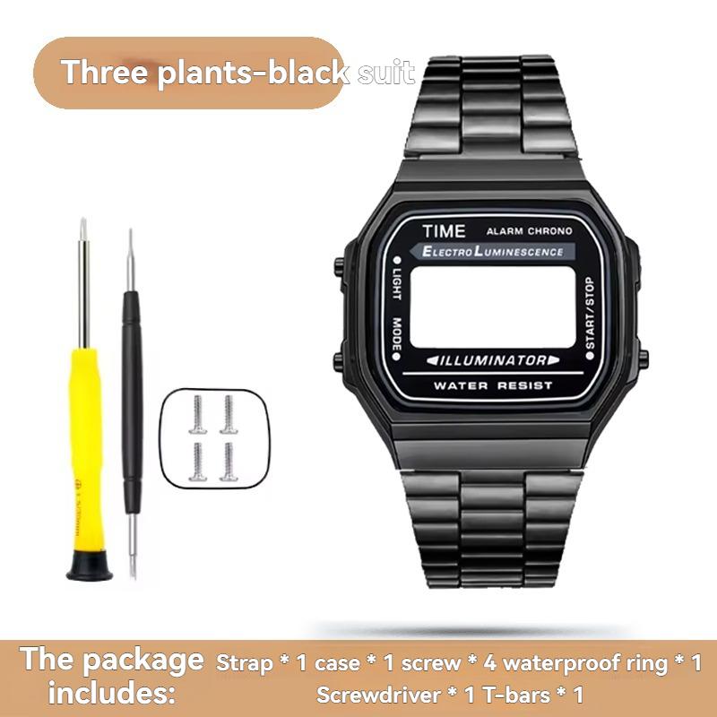 Für Casio A168 Gehäusemodifikation Ganzmetallgehäuse A168WGG-1B A168WEM Armband Lünette Wasserdichter Ring-Kit Massiver Edelstahl Mod-Kit
