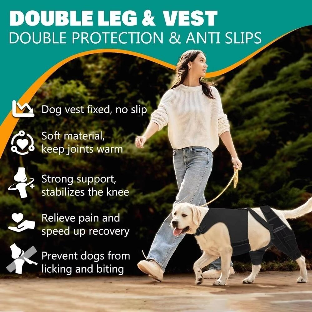Anti-Licking Pet Leg Support Breathable Dog Rear Leg Brace  Post-Operation Care