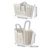 Plastic Dirty Clothes Basket With Adjustable Handles Collapsible Laundry Hamper Foldable Design Dirty Clothes Organizer