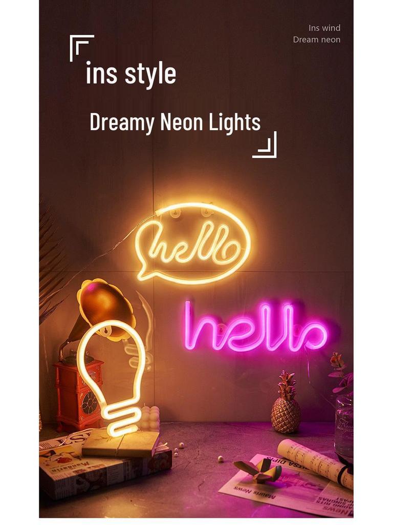 LED Neon Butterfly & Planet Wall Light - Decorative E-sports, Bar, and Photo Prop Night Light