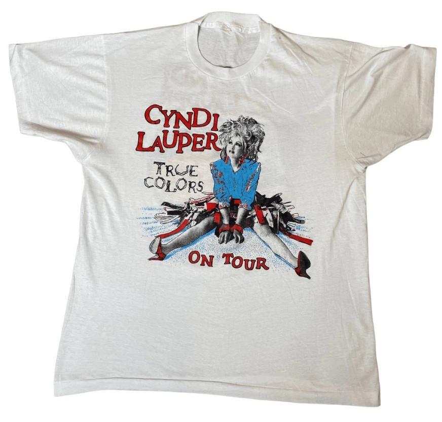 Vintage Cyndi Lauper True Colors Tour T-shirt, S-4XL