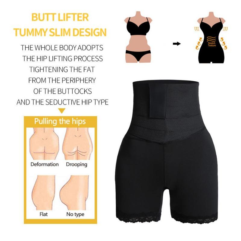 High Waist High Elastic Abdomen Control Butt Lifting Body Shaper Shapewear Pants