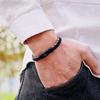 New Fashion Men Leather Bracelet Double Layer Punk Bangle Homme Pulseira Corda Masculina Gift For Him Cool Biker Accessories