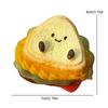 Cartoon Simulation Sandwich Toast Squeezing Decompression Toy Cute Hamburger Soft Mochi Toys Fidget Toys Kid Adult Gifts