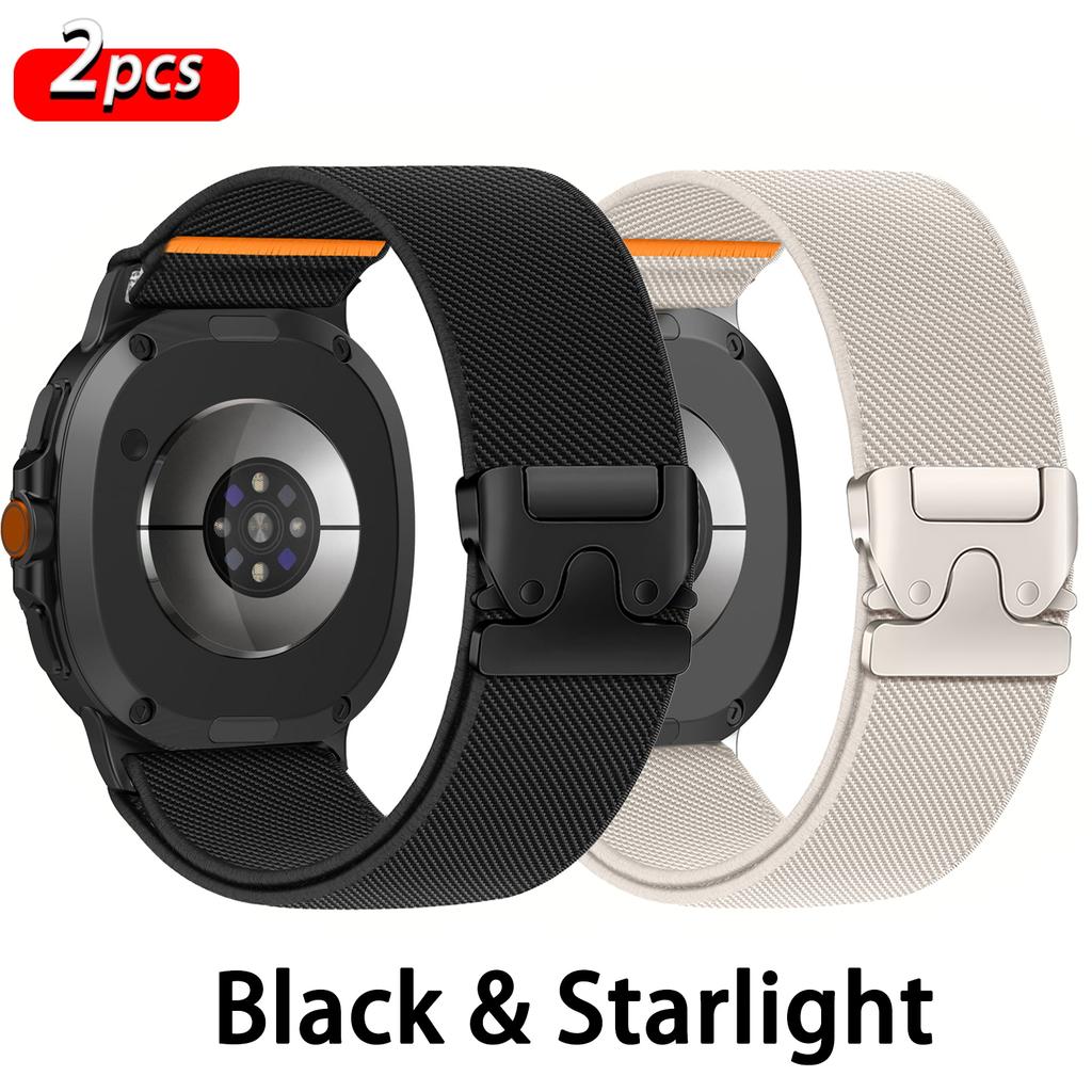 2 PCS Parachute band for Samsung Galaxy Watch 8 Strap 44mm 40mm Accessories Nylon Bracelet correa galaxy watch 8 classic 46mm