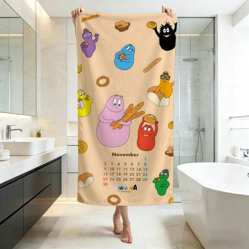 Colorful-BarbapapaS Towel Five-Star Hotel Quality Eco-Friendly Ultra Soft Thick Towels & Beach Towels