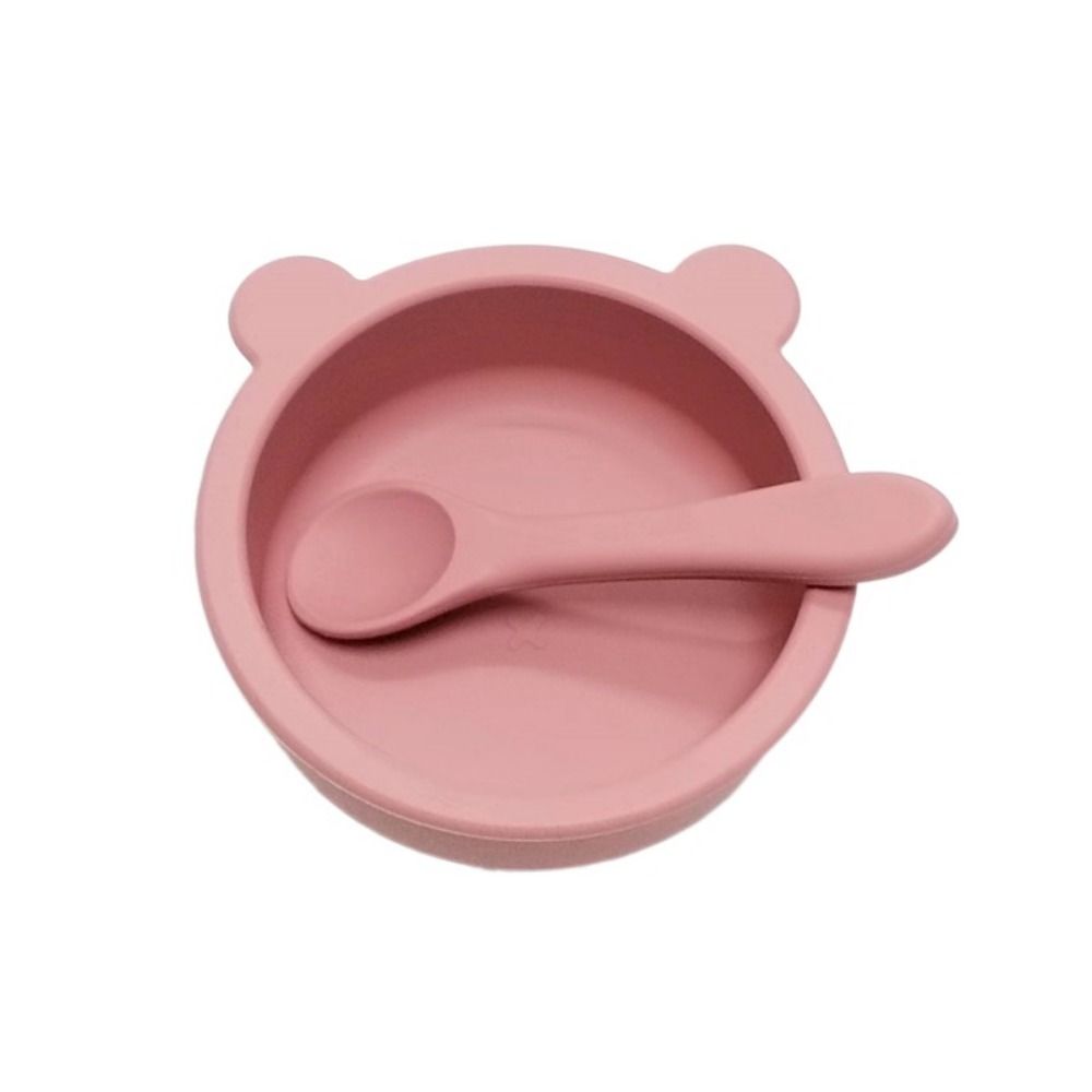 Flexible Feeding Tableware Waterproof Feeding Bowl Set Unbreakable Baby Bowls with Spoon  Toddlers
