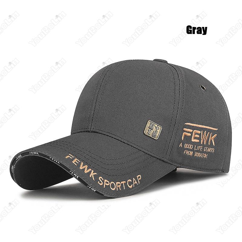 

New Fashion High Quality Unisex Chinese Style Letters Embroidery Cotton Adjustable Baseball Cap Sun Hat Trucker Caps Dad Hats серый