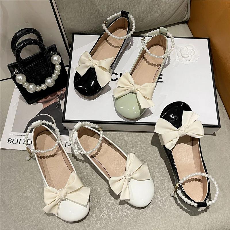 Fashion Women's Flat Shoes Single Japanese Style Lolita Cute Off White Moccasins Korean Y2k 39 On Offer Quick Delivery Ladies Footwear