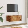 VidaXL Wall-mounted TV Cabinets 2 Pcs Old Wood 80x30x30 Cm, TV Stand, Media Cabinet, TV Console, HiFi Furniture, Center of 857015