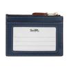 Neuer COACH Stoff+Kunstleder Kartenhalter Mini Unisex Denimblau CZ464-IMXIA