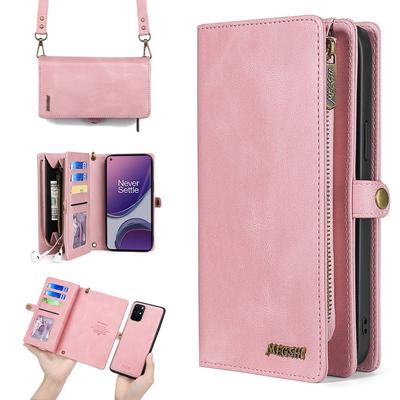 Adequado para iPhone 15 Promax Phone Protective Case 14 Inserção de cartão Wallet Phone Leather Case Diagonalmente Spanning Phone Case
