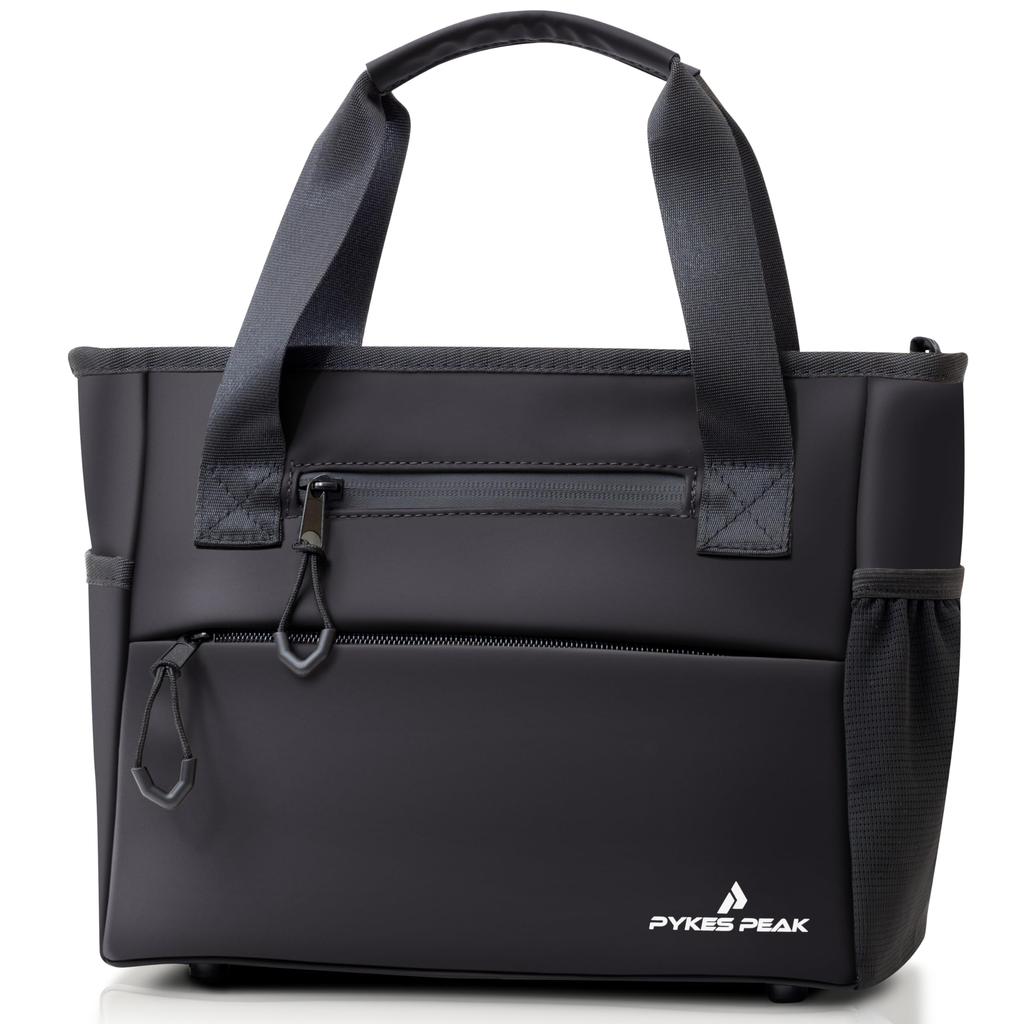 PYKES PEAK Golf Round Tote Cart Bag for Men and Women Bag/Pouch [Waterproof/Water-Repellent] Bag/Round Bag/Golf [Black]