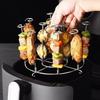 High Quality Stainless Steel Air Fryer Skewer Stand Detachable String Grill Vertical Grill Rack Skewer Holder 6Qt 8Qt