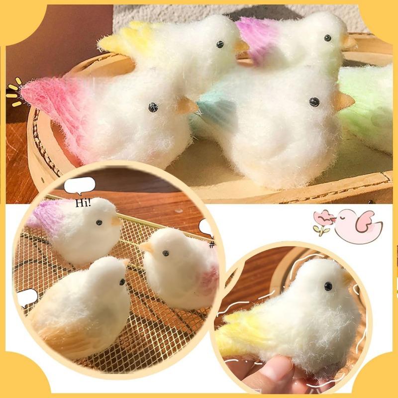 Bird Taba Squeeze Toys,Realistic Bird Animal Squishy Toys, Soft Squishy Fidget Toys, Stress Relief Sensory Toys, Fidget Toys Adults Kids