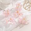 10Pcs 6cm Artificial Flower Head Mini Silk Dew Lily Flower Craft Wreath Home Decoration Wedding Decor Christmas Garland Supplies