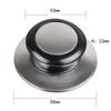 High Quality Kitchen Tools Lid Knobs Cap Knob Handle Replacement Stainless Steel Temperature Resistant W/ Screws