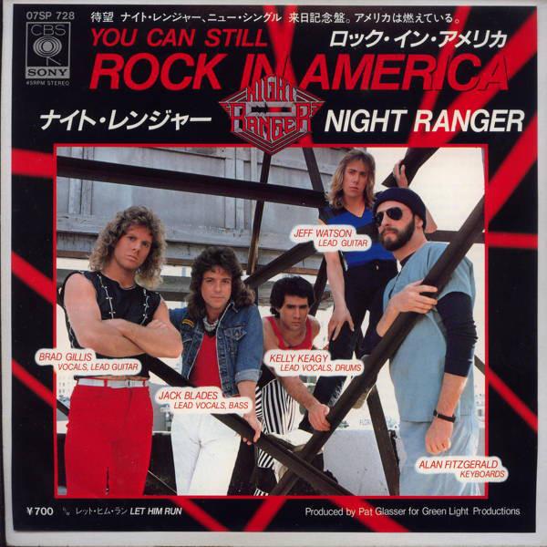 

7inch Record NIGHT RANGER - Rock In America / Let Him Run 07SP728 MCA 1983 Japan Rock Used