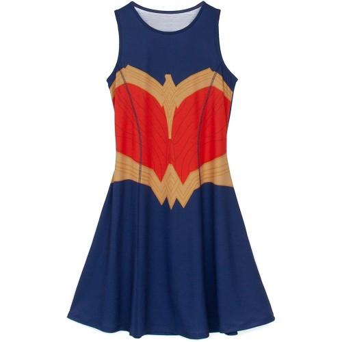 Wonder Woman Skater-Kostümkleid für Damen/Damen
