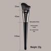 Angled Trapezoidal Wooden Handle Foundation and Contour Brush – High-Efficiency Makeup Tool for Precise Face Application