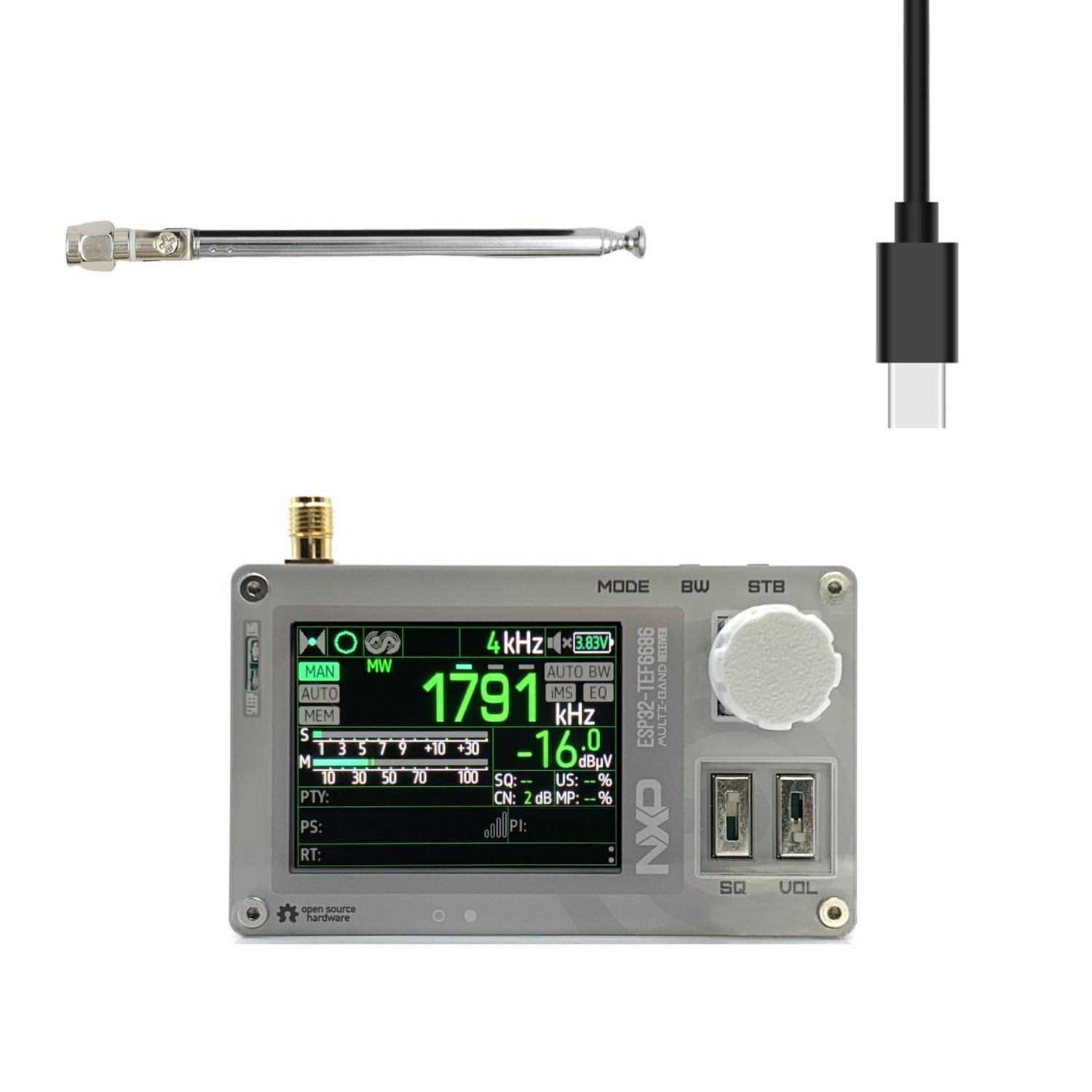 

C3 Mini TEF6686 DSP Radio ESP32 Chip Full Band Radio FM/LW/MW/SW Radio Receiver PE5PVB Open-source