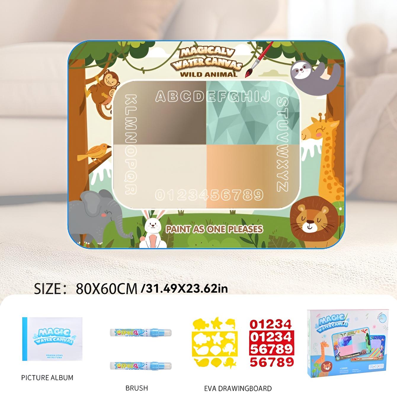 Children s water canvas can be painted repeatedly using clean water painting blanket
