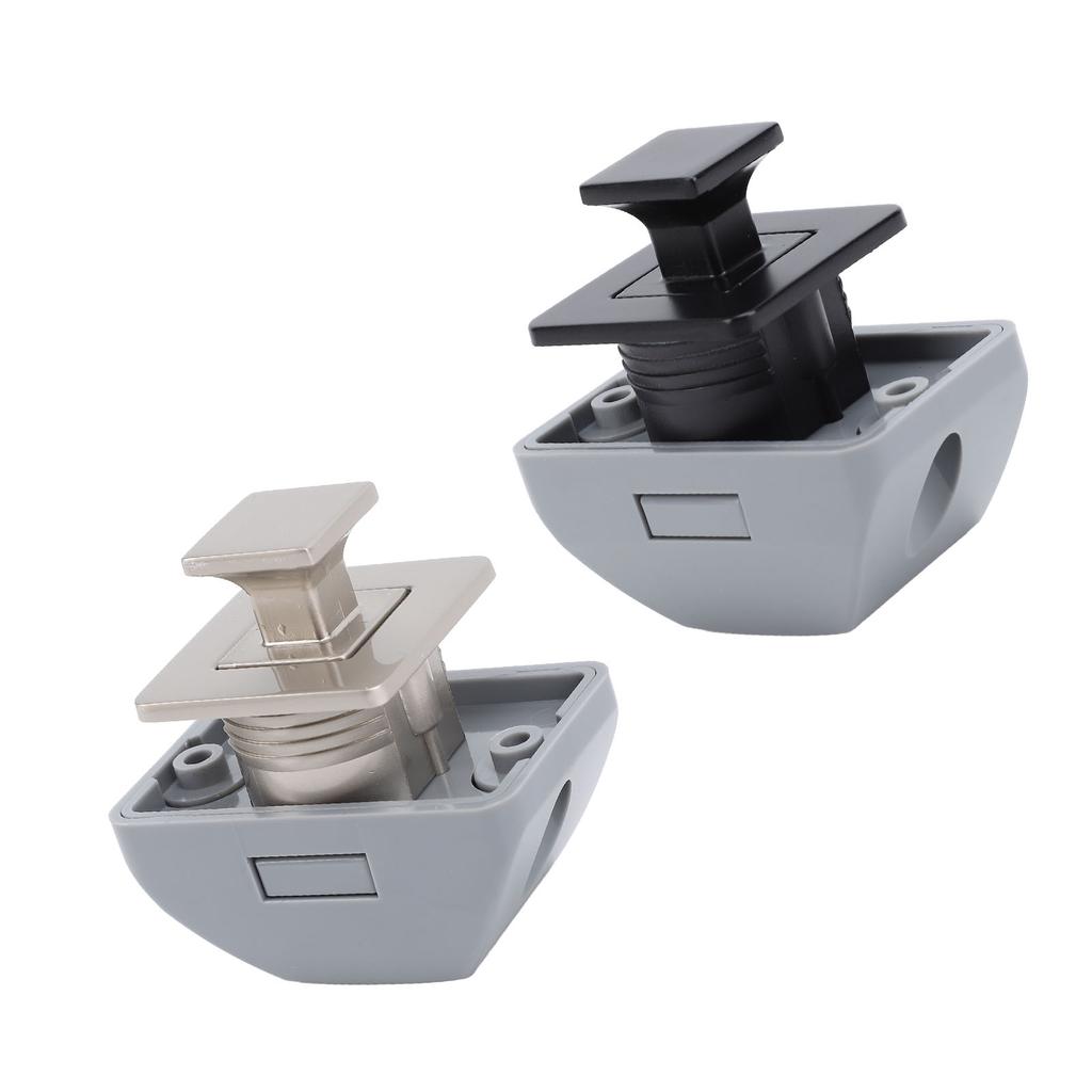 Keyless RV Push Cabinet Locks Zinc Alloy RV Compartment Latch Catches for Yachts Motorhome Caravan C