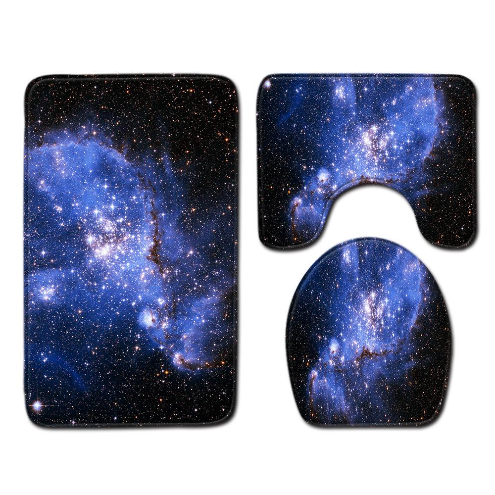 Star Bathroom Floor Mat Toilet Three-Piece Set