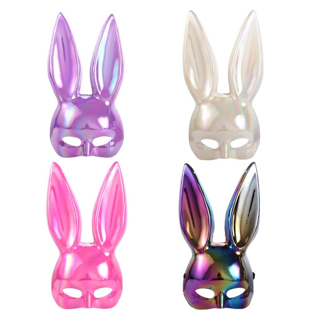 Props Gifts Rabbit Ears Mask Half Face Mask Prom Party Supplies Women Half Mask Party Cosplay Props