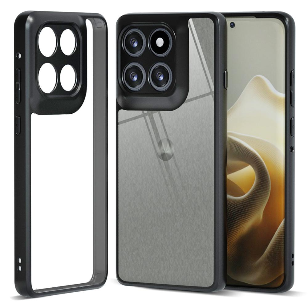 

IBMRS Чехол для Motorola Edge 60 Pro 5G Мягкая TPU рамка Жесткая PC задняя крышка Противоударный чехол для телефона D