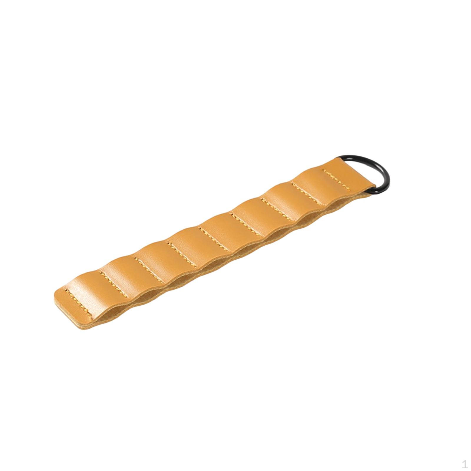 

Lightweight Tent Pegs Holder Pouch Storage Bag 8 Slots Organization Case Camp Accessories Yellow Brown