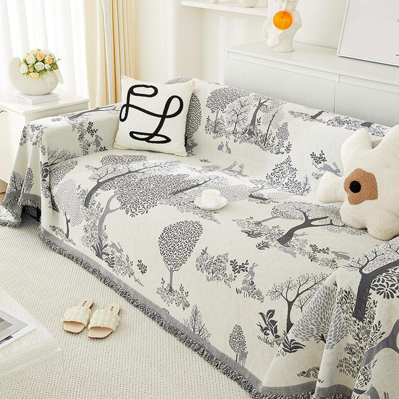 Sofa Cover Blanket For All Seasons All-inclusive Sofa Towel Chenille Cover Living Room Sofa Cover Anti-cat Scratch Sofa Cover