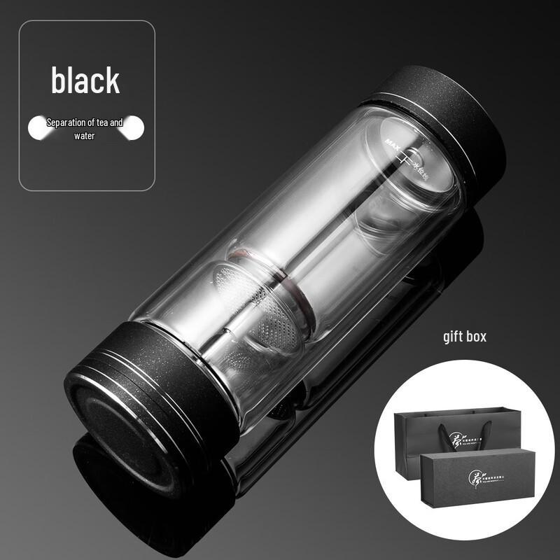 BEANBEANLOVE Double-Layer Glass Tea Infuser Bottle