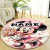 Personalized M-Minnie Round Chair Office Rug - Perfect for Mat, Office Chair & More - Ideal Gift for Birthdays and Holidays