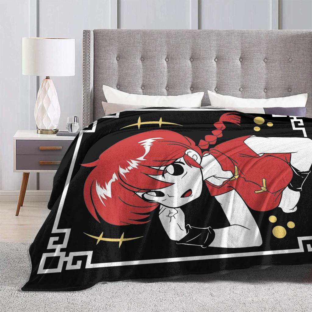 Couverture Anime Ranma 1/2 Polaire Imprimée Respirante Légère Jeté de Lit Quilt d'Extérieur