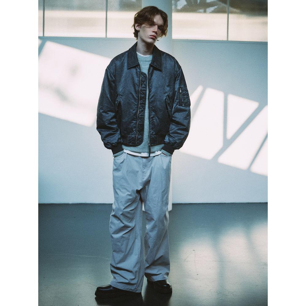 8SECONDS Wide Fit Parachute Pants Light Gray