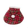 Hooded Pet Cape with Hood | Festive Christmas Look, Easy Front Tie Closure, Cloak Hood, for