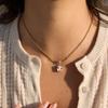 Yori Delicate Bling Cubic Zirconia  Pendant Stainless Steel Luxury Necklace High-Grade Fashion Shiny Jewelry Gift Unisex