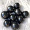 Natural Black Tourmaline Sphere Crystal Ball: Crafted and Polished Stone for Home or Office Décor