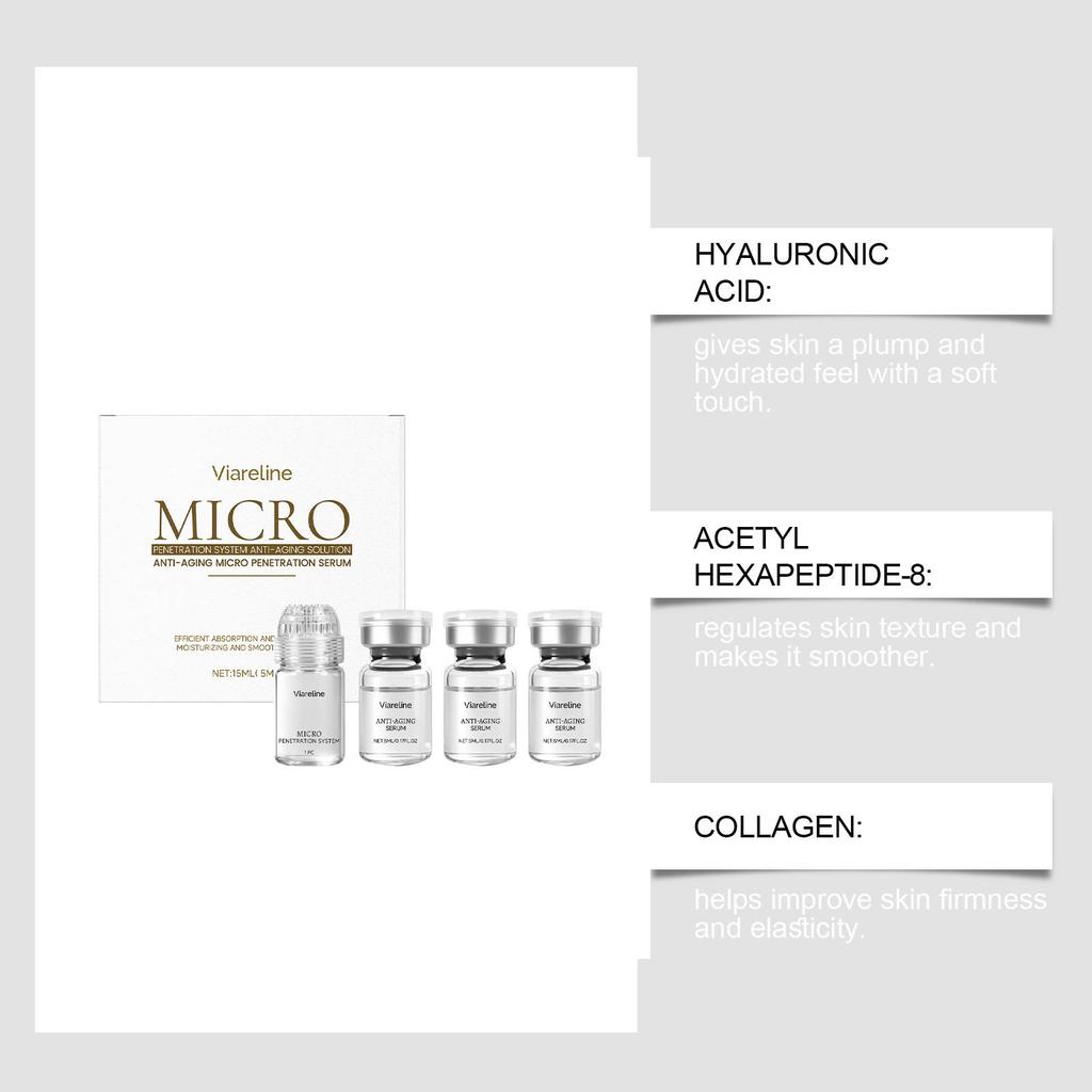 Collagen Anti-Wrinkle Essence Hydrating Firming Pore-cleaning Anti-aging Essence Set