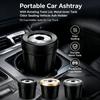 Portable Car Ashtray with Rotating Twist Lid Metal Inner Tank Odor Sealing Vehicle Ash Holder Fit Cup Holder Auto for Car Truck