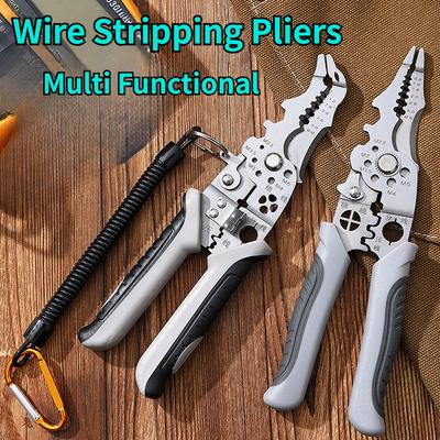 1pc Multifunctional Wire Strippers Electrician Crimping Wire Stripping Pliers Hardware Tools Universal Wire Cutting Pliers