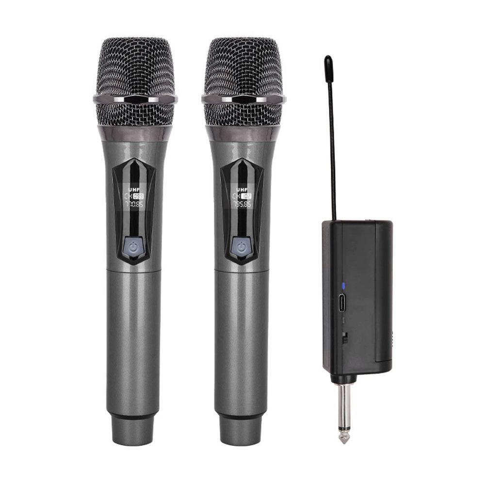 Rechargeable Wireless Microphone System for Karaoke, Speeches, and Parties